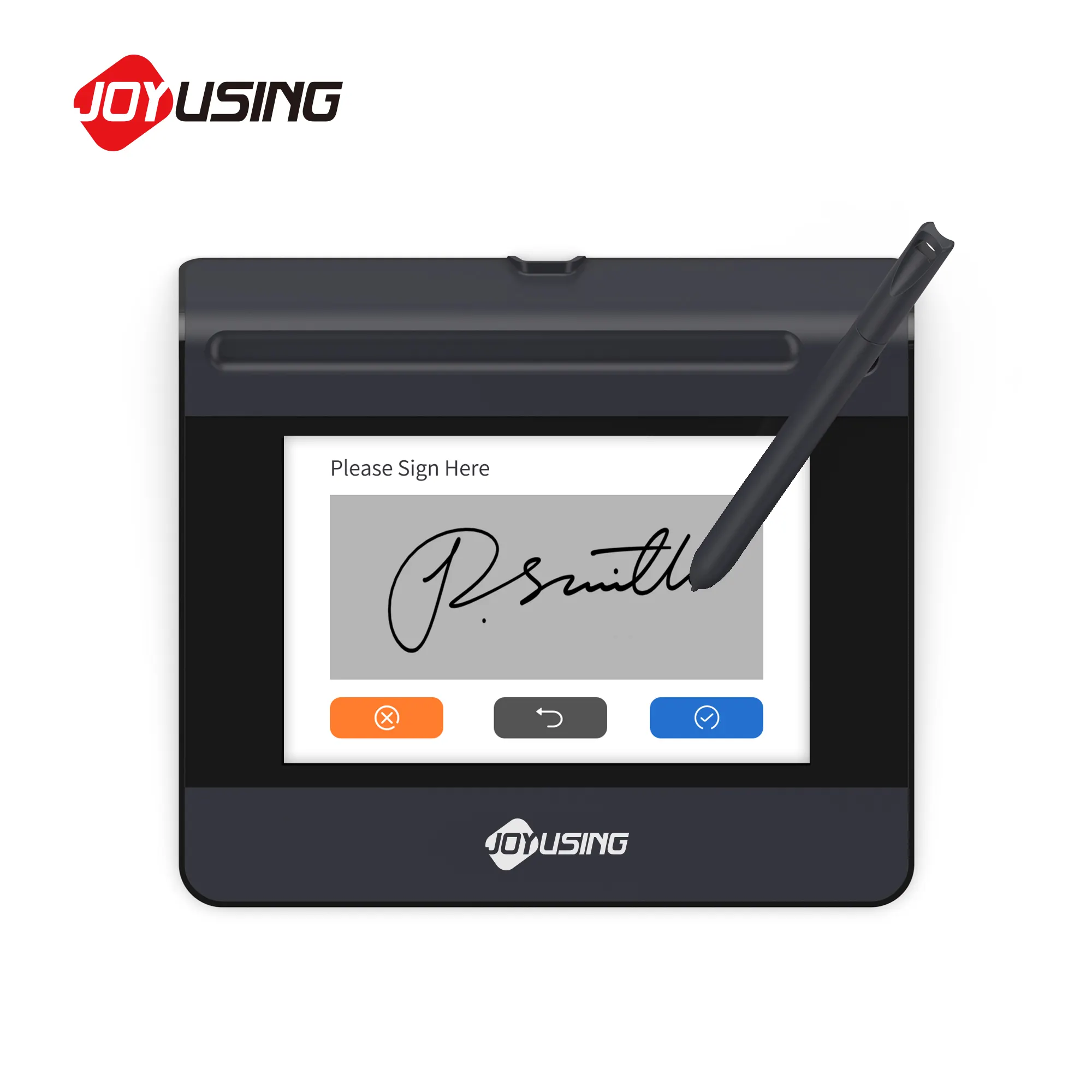 5 inch digital signature pad with pen customized keyboard and fingerprint available