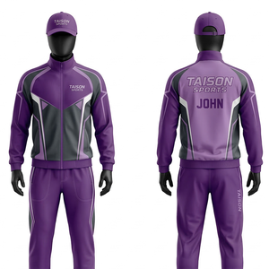 Maillot de tennis de table pour homme en polyester respirant de qualité supérieure, couleur lavande, avec empiècements aux épaules et logo personnalisé par transfert thermique - Product Image 3