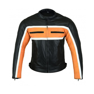 Best Quality Customized Motorbike Leather <b>Jacket</b> for <b>Men</b> Unique Design Winter Season Price - Product Image 4