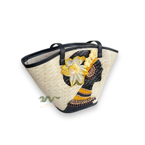 Sacs de paille avec des motifs méticuleux et habiles, faciles à utiliser, apportent un style artistique aux femmes - Product Image 2