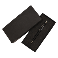 Stylo de qualité supérieure Sony, finition caoutchoutée ultra mate, stylo rétractable, recharge de stylo, emballage en PVC, logo personnalisé, coffret cadeau d'affaires
