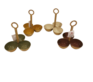 Multiple Colour Customized Size <b>Serving</b> <b>Bowls</b> With Stand High Quality Metal <b>Serving</b> <b>Bowls</b> for Parties Wedding <b>Serving</b> Usage - Product Image 2