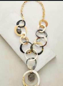 สร้อยคอทำมือจากเขาสัตว์ธรรมชาติ สไตล์โมเดิร์น ทันสมัย เป็นมิตรกับสิ่งแวดล้อม ของขวัญสำหรับงานปาร์ตี้ผู้หญิง  รับสั่งทำได้ - Product Image 4