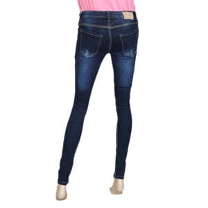 กางเกงยีนส์ผู้หญิง - สีน้ำเงินเข้ม - Product Image 5
