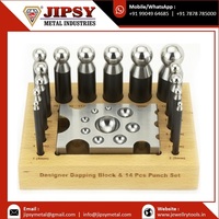 Juego de 37 Herramientas y Equipos para Joyería: Punzones y Bloques Jumbo para Dapping y Doming