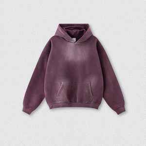 เสื้อฮู้ดผ้าฝ้าย100% สำหรับผู้ชายขนาดใหญ่พิเศษเสื้อมีฮู้ดของผู้ชายเสื้อมีฮู้ดของสไตล์ร้อนแรงสินค้ามาใหม่2025 - Product Image 4