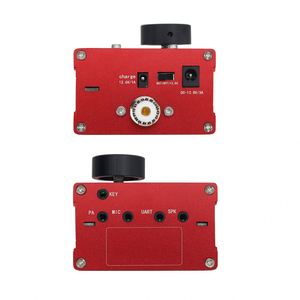 <strong>USDR</strong>/USDX HF QRP SDR Transceiver SSB/CW Transceiver 8-Band 5W Ham Radio Red Shell with Handheld Mic - Product Image 5