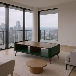 Mesa de centro de diseño moderno de madera de teca maciza duradera de alta calidad para sala de estar y muebles para el hogar - Product Image 1