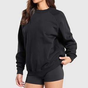 Conjunto Deportivo de Terciopelo para Mujer, Primavera 2026, Sudadera con Capucha Oversize y Top Corto, Ropa Deportiva Personalizada para Gimnasio, Sudadera de Algodón Orgánico - Product Image 4