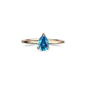 Bague vintage en aquamarine, argent sterling 925, cadeau personnalisé pour mariage ou fête pour femmes - Product Image 5