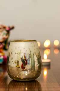 Bougeoir votif en verre durable de luxe avec lanterne festive et pot de bougie pour la décoration de la maison de Noël - Product Image 6