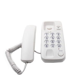 Téléphone mural mince téléphone fixe filaire compact adapté à la cuisine à domicile, au bureau et aux petits espaces - Product Image 3