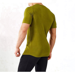 เสื้อยืดออกกำลังกายผ้าฝ้าย100% สำหรับผู้ชายมีลายพิมพ์ - Product Image 2