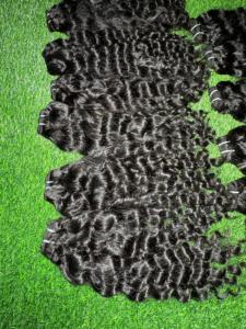 Vendeur indien de cheveux bruts cheveux Remy naturels bouclés ondulés tissage vierge cuticule alignée Temple Extensions de cheveux humains - Product Image 4