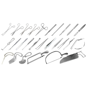 Ensemble d'instruments chirurgicaux manuels réutilisables en acier inoxydable de qualité supérieure avec logo personnalisé, certifié CE pour une utilisation hospitalière - Product Image 1