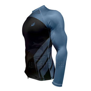 Chemise de compression à manches longues pour homme, imprimée sur mesure, de haute qualité, à séchage rapide, en spandex, fabricant OEM pour la vente en gros - Product Image 2