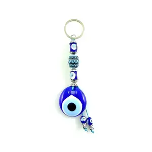 Оптовая продажа сумок аксессуары этнический стиль Фатима хамса ручной кулон турецкий большой синий глаз