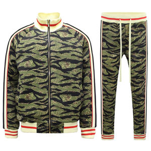 2024 nouveauté de haute qualité conception personnalisée hommes vêtements de sport d'été à la mode respirant imprimé Sublimation survêtement décontracté - Product Image 5