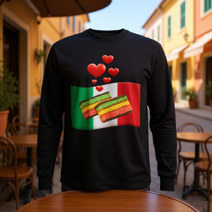 T-shirt a maniche lunghe Rainbow Cookies Italian Cookies per bambini e adulti - Product Image 3