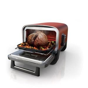 Horno Eléctrico para Exteriores con Efecto de Leña, Asador y Ahumador DIY, Marrón y Plateado, OEM, 1 Año de Garantía, ¡Venta Caliente! - Product Image 1