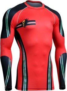 Maillot de compression sublimé à manches longues, Rashguard BJJ, design sublimé, vente chaude - Product Image 5