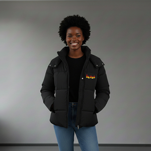 Hot Trending Women's Puffer Jacket with Pearls Dyed Custom Embroidered Logo Waterproof Cotton Filling High Quality Winter Jacket - Product Image 1