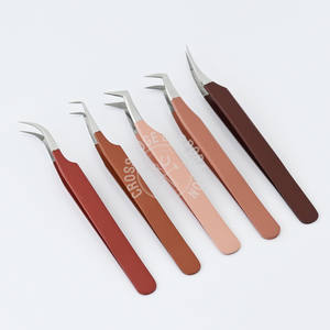 Premium Fiber Tip Eyelash Extension Tweezer 45 degree 90 degree Boot Volume Comfortable Grip <b>Precision</b> <b>Tool</b> for Lash Artists - Product Image 1