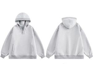 Básico de mezcla de algodón sudadera suelta con capucha para parejas fabricados por productos huzaifa Paypal Vrified - Product Image 5