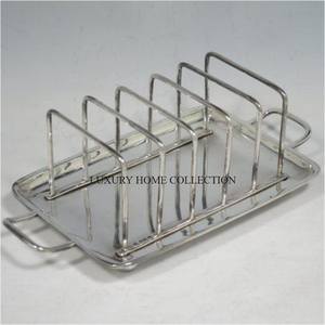 Estantes para tostadas de metal sólido de inspiración vintage clásica con construcción duradera para servir tostadas cálidas en la mesa de comedor o cafetería - Product Image 1