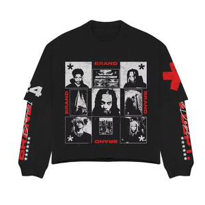 Rebirth Athletics Camiseta de manga larga de doble capa de manga térmica Ropa informal 100% Algodón Desgastado Característica Puff Technics - Product Image 2