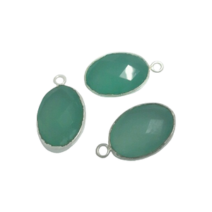 Lunette en argent sterling fabriquée à la main Liens de pierres précieuses Charme d'améthyste carrée dans un cadre Résultats de bijoux et composants - Product Image 2