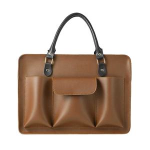 Veste en cuir pour homme, en cuir de vache véritable, col montant, coupe-vent, respirante, grande capacité, pour le bureau et les affaires - Product Image 6