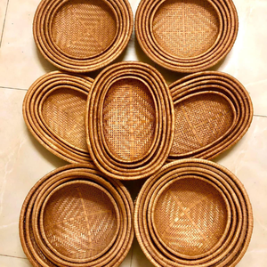 Bandeja de mimbre de bambú ecológica para uso en restaurantes y hoteles - Product Image 3