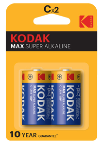 2 ชิ้น ถ่านอัลคาไลน์โคดักแม็กซ์ซุปเปอร์ 1.5V LR14 - C (แบบแพ็ค) - Product Image 1