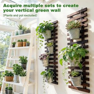 2 Maceteros de Pared de Madera para Acción de Gracias - 11.4"W X 35.43"H, Ecológicos y Ligeros, para Plantas de Exterior - Product Image 4