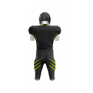 Customizable American Football Uniform Men's Blue Sublimated Moisture Wicking <b>Athletic</b> Fit Short Sleeve All Seasons - Product Image 6