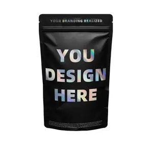 Bolsas de Mylar 35 personalizadas, 14G, bolsa de pie resellable de grado alimenticio, ZipLock, a prueba de olores, embalaje de <span class=keywords><strong>galletas</strong></span> a prueba de niños - Product Image 6