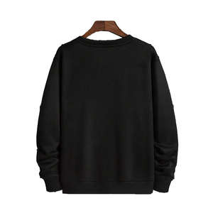 High Quality 100% Cotton Sweatshirts Quick Dry Windproof Oversized Customized Design with Solid Pattern Silk Screen For <b>Winter</b> - Product Image 3