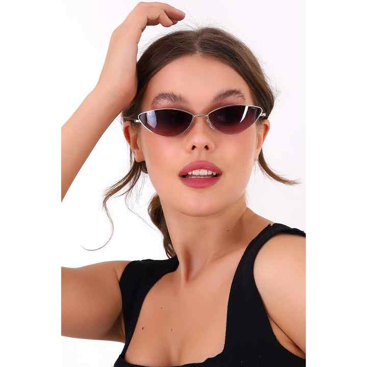Bat Metal Gold Gradient Sunglasses