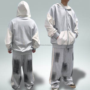 เสื้อฮู้ด400gsm ซิปบล็อกสีขนาดใหญ่ปรับแต่งได้ปรับแต่งได้เสื้อฮู้ดแบบมีซิป - Product Image 3