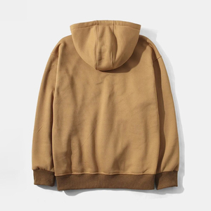 Haute Qualité 500 GSM Coton Épais Blanc Plaine Lourd Surdimensionné Hoodies No String Unisexe Logo Personnalisé Plus La Taille Hommes Hoodies - Product Image 2