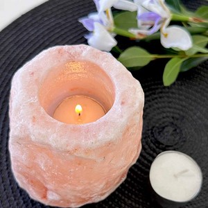 Portavelas de Cristal de Sal del Himalaya en Formas Naturales, Tamaños Personalizados, Portavelas de Sal del Himalaya al por Mayor - Product Image 5