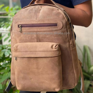 Mochila De Cuero hecha a mano, morral marrón - Product Image 5