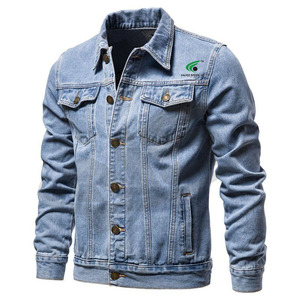 Veste en jean de couleur unie la plus vendue pour hommes vestes Jean d'hiver OEM personnalisées avec un nouveau style à la mode de qualité fine - Product Image 1