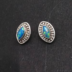 ต่างหูเงินแท้ 925 ประดับพลอยอะมีทิสต์ สไตล์มินิมอล งานแฮนด์เมด สำหรับงานปาร์ตี้และของขวัญ ขายส่ง - Product Image 3