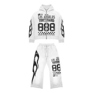 Fabricante de Ropa Profesional, Conjuntos Deportivos Casuales de Invierno, Última Moda, Sudaderas y Pantalones Deportivos con Estampado Completo para Hombre - Product Image 2