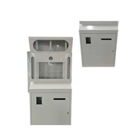 Armoire de bornes de kiosque OEM avec façade personnalisée et canal de câblage caché idéal pour les banques de détail ou les stations d'information