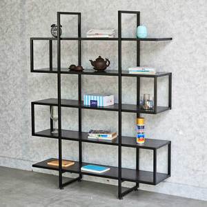 Estante Decorativo S-SHELF 120x30x150cm de Madera de Caucho KTB68032 para Sala de Estar, Armario, Pared, Florero, Decoración del Hogar, Panel Triangular - Product Image 4
