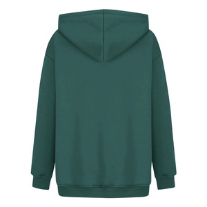 Sweat à capuche surdimensionné imprimé à la mode pour femmes pull confortable à manches longues en coton mélangé avec impression graphique artistique - Product Image 2