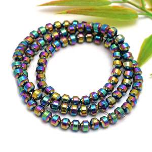 Kamal <b>Gems</b> Multicolored Cathedral-Shaped Star-Shaped <b>Stone</b> Beads Hematite Strand for Jewelry Making <b>Bracelets</b> - Product Image 2